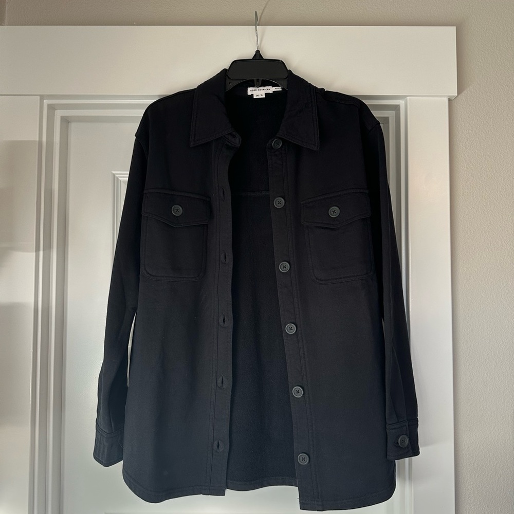 Good American Black Shacket
